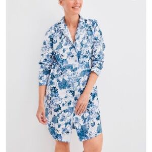 Haven Well Within Cotton Poplin Floral Sleep Shirt Size Large